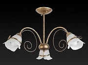 Люстра на штанге TopLight Bridget TL3620X-03 цвет плафона/подвески Белый, цвет арматуры Золото-1