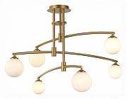 Люстра на штанге ST-Luce Sembrare SL1208.302.06 цвет плафона/подвески Белый, цвет арматуры Золото-1