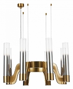 Люстра ST-Luce Ettore SL1235.303.08 цвет плафона/подвески Прозрачный, Серый, цвет арматуры Латунь-1