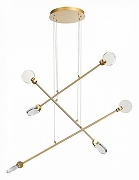 Люстра ST-Luce Montecelio SL6104.203.06 цвет плафона/подвески Прозрачный, цвет арматуры Золото-1