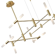 Люстра на штанге ST-Luce SL1216.203.16 цвет плафона/подвески Белый, цвет арматуры Золото-2