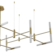 Люстра на штанге ST-Luce SL1216.203.16 цвет плафона/подвески Белый, цвет арматуры Золото-3