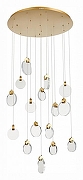 Люстра ST-Luce Montecelio SL6104.203.16 цвет плафона/подвески Прозрачный, цвет арматуры Золото
