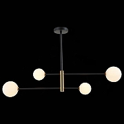 Люстра на штанге EVOLUCE Arcola SLE220103-04 цвет плафона/подвески Белый, цвет арматуры Бронза, Черный-2