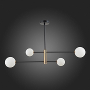 Люстра на штанге EVOLUCE Arcola SLE220103-04 цвет плафона/подвески Белый, цвет арматуры Бронза, Черный-5