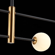 Люстра на штанге EVOLUCE Arcola SLE220103-04 цвет плафона/подвески Белый, цвет арматуры Бронза, Черный-8