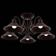 Люстра на штанге EVOLUCE C1olla SLE120402-05 цвет плафона/подвески Коричневый, цвет арматуры Коричневый-3