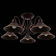Люстра на штанге EVOLUCE C1olla SLE120402-05 цвет плафона/подвески Коричневый, цвет арматуры Коричневый-5