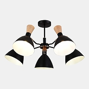 Люстра на штанге EVOLUCE VISTA SLE1256-402-05 цвет латунь, черный-3