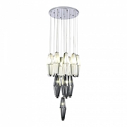 Люстра ST-Luce Ciara SL1242.103.16 цвет плафона/подвески Дымчатый, Слоновая кость, цвет арматуры Хром-1