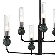 Люстра на штанге ST-Luce MEDEA SL1244.403.06 цвет плафона/подвески Прозрачный, цвет арматуры Черный-3