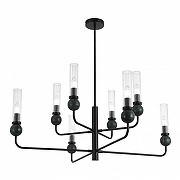 Люстра на штанге ST-Luce MEDEA SL1244.403.08 цвет плафона/подвески Прозрачный, цвет арматуры Черный-2