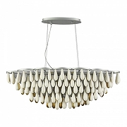 Люстра ST-Luce Faenza SL1517.103.08 цвет плафона/подвески Белый, Золото, цвет арматуры Серебро-1