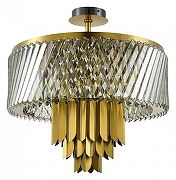 Люстра на штанге ST-Luce Nar1 SL1635.302.09 цвет плафона/подвески Прозрачный, цвет арматуры Латунь