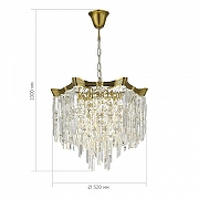 Люстра ST-Luce Ofel1a SL1659.303.07 цвет плафона/подвески Прозрачный, цвет арматуры Латунь-4