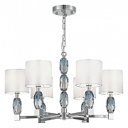 Люстра ST-Luce L1ngott1 SL1759.103.06 цвет плафона/подвески Белый, цвет арматуры Голубой, Хром-2