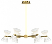 Люстра на штанге ST-Luce SP1R1T SL2004.303.12 цвет плафона/подвески Белый, Прозрачный, цвет арматуры Латунь