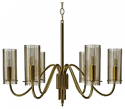Люстра ST-Luce SANTOR1 SL2005.303.06 цвет плафона/подвески Коньячный, цвет арматуры Латунь