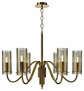 Люстра ST-Luce SANTOR1 SL2005.303.06 цвет плафона/подвески Коньячный, цвет арматуры Латунь-1