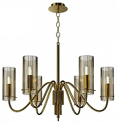 Люстра ST-Luce SANTOR1 SL2005.303.06 цвет плафона/подвески Коньячный, цвет арматуры Латунь-3