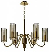 Люстра ST-Luce SANTOR1 SL2005.303.06 цвет плафона/подвески Коньячный, цвет арматуры Латунь-4