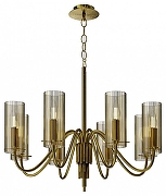 Люстра ST-Luce SANTOR1 SL2005.303.08 цвет плафона/подвески Коньячный, цвет арматуры Латунь-3