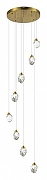 Люстра ST-Luce Cascato SL6114.203.08 цвет плафона/подвески Прозрачный, цвет арматуры Золото