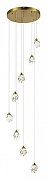 Люстра ST-Luce Cascato SL6114.203.08 цвет плафона/подвески Прозрачный, цвет арматуры Золото-1