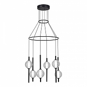 Люстра ST-Luce Peek SL6120.403.06 цвет плафона/подвески Прозрачный, цвет арматуры Черный-1