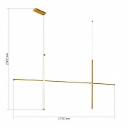 Люстра ST-Luce Ret1co SL6207.203.50 цвет плафона/подвески Белый, Золото, цвет арматуры Золото-3