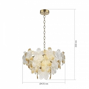 Люстра ST-Luce TENDER SL6240.203.06 цвет плафона/подвески Прозрачный, Оранжевый, цвет арматуры Золото-6