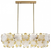 Люстра на штанге ST-Luce TENDER SL6240.203.08 цвет плафона/подвески Прозрачный, Оранжевый, цвет арматуры Золото