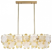 Люстра на штанге ST-Luce TENDER SL6240.203.08 цвет плафона/подвески Прозрачный, Оранжевый, цвет арматуры Золото-1