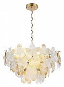 Люстра ST-Luce TENDER SL6240.203.12 цвет плафона/подвески Прозрачный, Оранжевый, цвет арматуры Золото-1