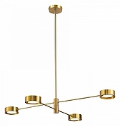 Люстра на штанге ST-Luce V1co SL6504.302.04 цвет плафона/подвески Латунь, цвет арматуры Латунь-1