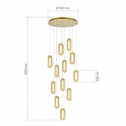 Люстра ST-Luce Allungo SL6506.203.12 цвет плафона/подвески Золото, цвет арматуры Золото-3