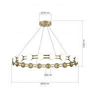 Люстра ST-Luce MONRO SL6610.203.20 цвет плафона/подвески Белый, цвет арматуры Золото-5