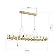 Люстра ST-Luce MONRO SL6610.203.26 цвет плафона/подвески Белый, цвет арматуры Золото-6