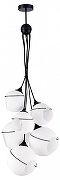 Люстра EVOLUCE Satturo SLE103143-06 цвет плафона/подвески Белый, цвет арматуры Черный