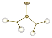 Люстра на штанге EVOLUCE Arcus SLE1106-203-04 цвет золотой-1