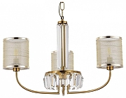 Люстра EVOLUCE Ellisse SLE1119-303-03 цвет плафона/подвески Бежевый, цвет арматуры Латунь