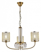 Люстра EVOLUCE Ellisse SLE1119-303-03 цвет плафона/подвески Бежевый, цвет арматуры Латунь-2