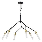 Люстра EVOLUCE Kaito SLE1129-403-06 цвет латунь, черный-1