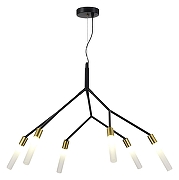 Люстра EVOLUCE Kaito SLE1129-403-06 цвет латунь, черный-2