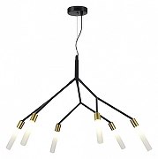 Люстра EVOLUCE Ka1to SLE1129-403-06 цвет плафона/подвески Белый, цвет арматуры Латунь, Черный-2