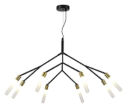 Люстра EVOLUCE Kaito SLE1129-403-08 цвет латунь, черный-2