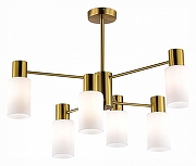 Люстра на штанге EVOLUCE Gessi SLE1139-302-06 цвет плафона/подвески Белый, цвет арматуры Латунь-1