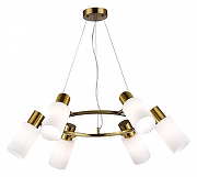 Люстра EVOLUCE Gessi SLE1139-303-06 цвет плафона/подвески Белый, цвет арматуры Латунь-3