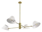 Люстра на штанге EVOLUCE Norbi SLE1253-353-04 цвет латунь