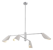 Люстра на штанге EVOLUCE Alton SLE1254-103-04 цвет серебро-1